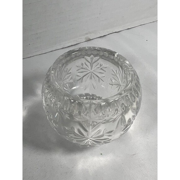 PartyLite Crystal Aurora Starburst Tealight Votive Candle Holder Heavy Glass - Picture 6 of 11